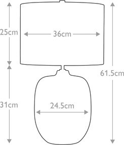 Elstead Lighting CHALK FARM CHALKFARM-TL Asztali lámpa 1x60W/E27