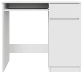 fehér forgácslap íróasztal 86x49x76 cm