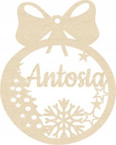 Névre Szóló Karácsonyfadísz Nagy Fa 12cm