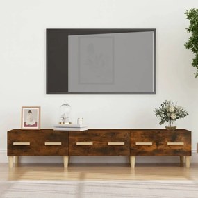 Füstös tölgy színű szerelt fa tv-szekrény 150 x 34,5 x 30 cm