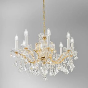 Kolarz 3149.88.3.KoT - MARIA LOUISE kristály csillár 8xE14/40W/230V 24K arany