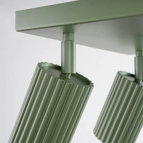 Sollux SL.1621 - Spotlámpa KARBON 4xGU10/10W/230V zöld