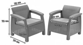 Corfu duo set fotelek