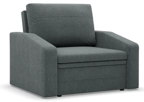 Vertico fekvőfotel, 80 cm széles, fonott, szürke