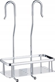 Fürdőszobai zuhanypolc fúrás nélkül felakasztható csapteleppel