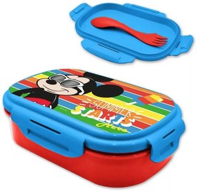Disney Mickey Starts szendvicsdoboz + evőeszköz szett