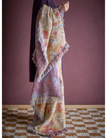 Sárga újrahasznosított pamut takaró 130x160 cm Reims – Bloomingville