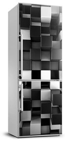 Hűtőre ragasztható matrica Absztrakció kocka FridgeStick-70x190-f-72067994