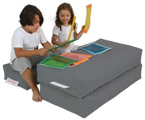 Szürke gyerek kanapé 100 cm Nier – Floriane Garden