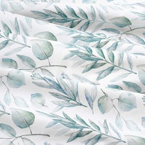 Goldea pamut drapéria deluxe - akvarell levelek 140x160 cm