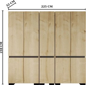 Floransa 225 - Sapphire Oak, Anthracite