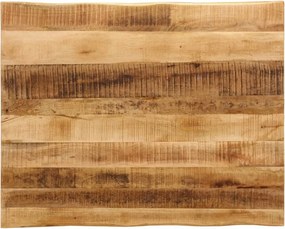 vidaXL tömör nyers mangófa természetes élű asztallap 110 x 80 x 2,5 cm