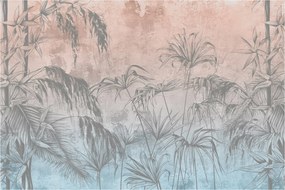 Kép - Trópusi növények a falon (90x60 cm)