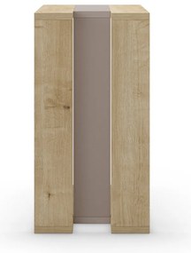 Tárolóasztal tölgyfa dekorral 40x30 cm Macha – Marckeric