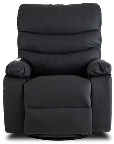 Elektromosan Vezérelhető Masszázsfunkciós Relaxfotel Fotel Fekete Színben. BRUCE