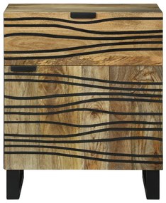 Éjjeli Szekrény 50x33x60 cm – Tömör Mangófából