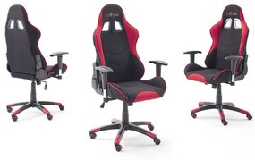 McRacing 1 forgószék piros fekete