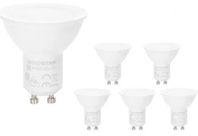 6 darabos LED RGBW fényerőszabályozható izzó szett MESH GU10/6,5W/230V 2700-6500K - Aigostar