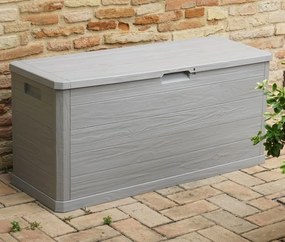 WOODYS Kerti műanyag tárolódoboz 280 L világosszürke