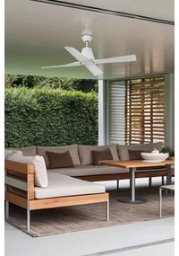 FARO 33480 - Mennyezeti ventilátor TYPHOON IP44 fehér á. 130 cm fehér + távirányító