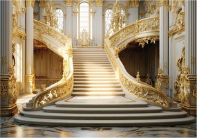 Fotótapéta Lépcsők Oszlopok Márvány Elegancia a nappaliba 416x290 +ragasztó