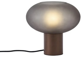 Design asztali lámpa bronz matt szürke üveggel - Umbrella