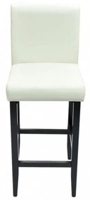 6 db fehér műbőr bárszék