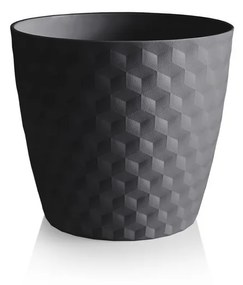 Ruby matt újrahasznosított virágtartó 36 cm , antracit, 36 cm