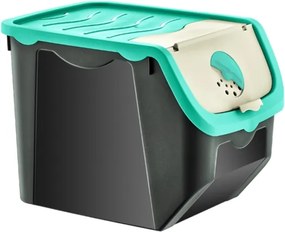 Zöldségtartó Burgonya Hagyma Gyümölcs 12L Zöld Púderrózsaszín