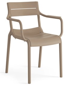 MAZZONI EXPORT LUSSO Beige - MODERN SZÉK KONYHÁBA KERTBE KÁVÉZÓBA (RAKÁSOLHATÓ)