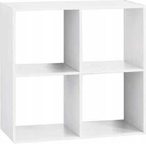 Könyvespolc 4 polccal Kali Fehér