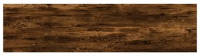 4 db füstös tölgy színű szerelt fa fali polc 40 x 10 x 1,5 cm