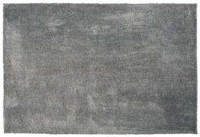Világosszürke hosszú szálú szőnyeg 160 x 230 cm EVREN Beliani