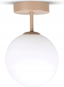 Fali Lámpa Függő Mennyezeti Plafon Led Bézs Gömb 14cm Modern G9