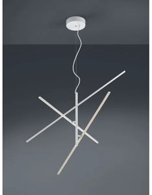 Trio - LED Dimmelhető csillár zsinóron TIRIAC 3xLED/8,5W/230V fehér