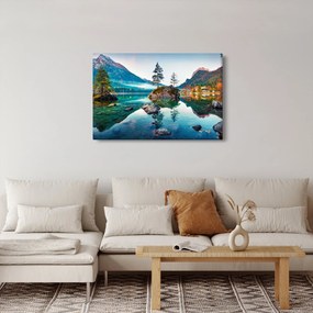 Kép - Lake Hintersee, Bajor - Alpok, Ausztria (90x60 cm)
