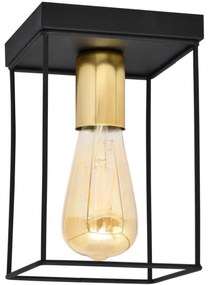 Mennyezeti lámpa FINN 1xE27/15W/230V fekete/arany