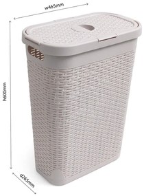 Calico bézs szennyestartó, 40 l - Addis