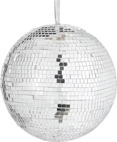 DISCO akasztható disco gömb,  Ø 10 cm, ezüst