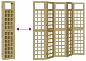 Kültéri adatvédelmi képernyő Kézi 5 pcs Barna 200 x 180 cm
