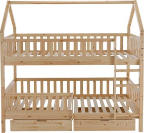 Montessori emeletes ágy, természetes, VENITA TYP 2