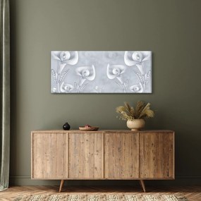 Kép - gyöngy virágok (120x50 cm)