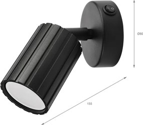 Brilagi - Fali spotlámpa CRISPINA 1xGU10/10W/230V fekete