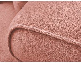 Rózsaszín zsenília kanapé 237 cm Whesley – Bobochic Paris