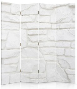Gario Paraván Fehér homokko fal Méret: 145 x 170 cm, Kivitelezés: Klasszikus paraván