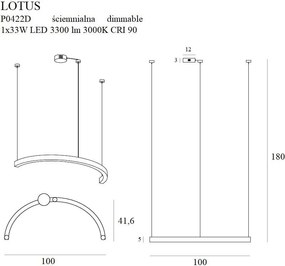 Függeszték Arany LOTUS MAXLIGHT P0422D