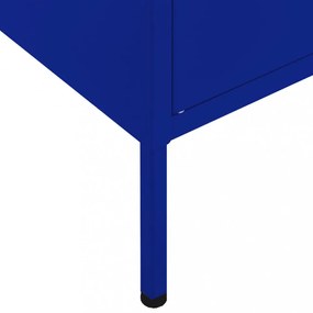 tengerészkék acél tárolószekrény 80 x 35 x 101,5 cm