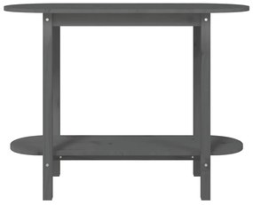 Szürke tömör fenyőfa tálalóasztal 110 x 40 x 80 cm