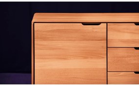 Alacsony bükkfa komód 134x63 cm Greg - The Beds