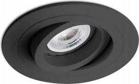 Faro Radón Rct süllyesztett, állítható mennyezeti lámpa fekete 8W GU10 IP20